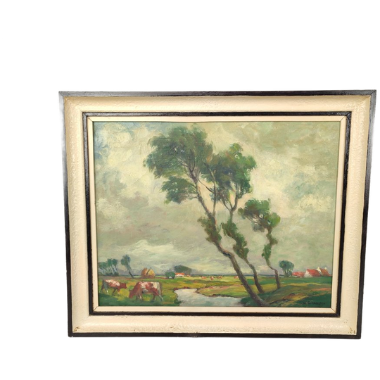 Jos Van Belleghem - Schilderij Landschap 1