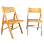 Set Van 2 Vintage Houten Klapstoelen, Ikea thumbnail 1