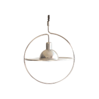Silver Saturn Ceiling Lamp, Space Age 1970S