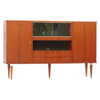 Vintage Highboard Buffetkast Dressoir In Teak, 1960S