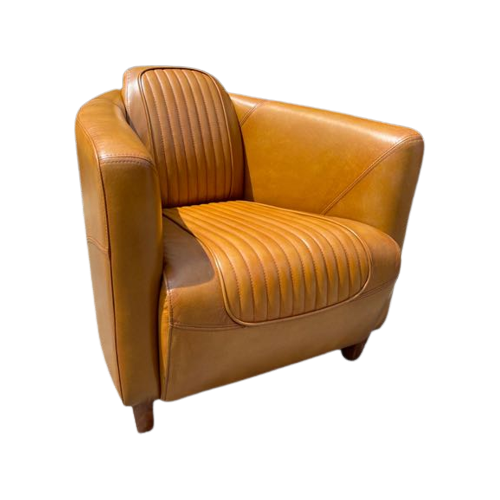 Aviator Fauteuil Cognac Bruin Piloten Stoel Leer