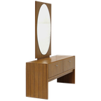 Vintage Mid Century Kaptafel Met Spiegel, Jaren 70 thumbnail 1