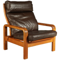 Vintage Deense Fauteuil – L. Olsen & Son – Teakhout – Jaren 60