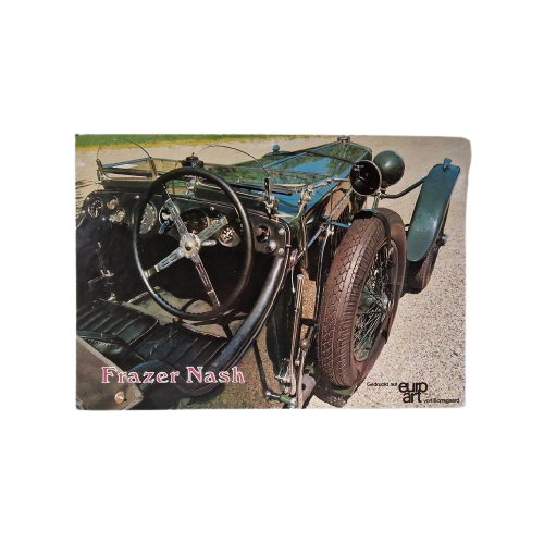 Vintage Reclame Kaart Frazer Nash Auto Reclame