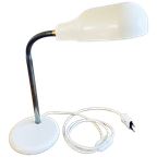 Vintage Witte Massive Bureaulamp thumbnail 1