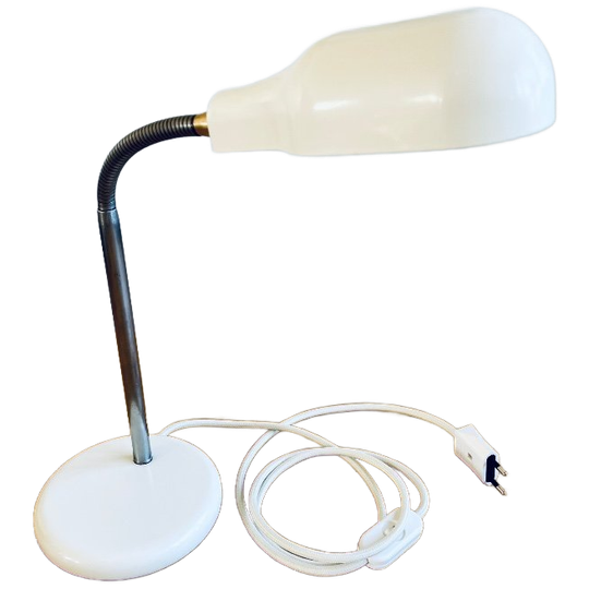 Vintage Witte Massive Bureaulamp 1