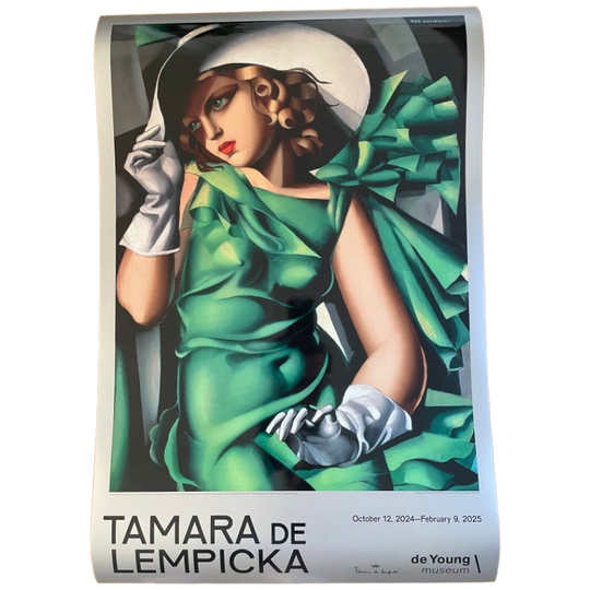 Tamara De Lempicka, Young Woman In Green (young Woman With Gloves), Ca. 1931 1