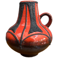 Fat Lava Vase By Fohr West Gemany Model 411-16