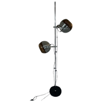 Dijkstra - Rare Model - Space Age Design / Mcm Floor Lamp With Two Shades