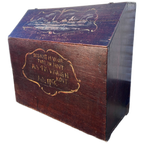Antiek Beschilderde Eiken Kist 77 Cm Breed thumbnail 1
