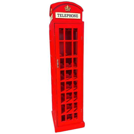 Engels Telefoon Kastje, Wijnrek, Rode Telefooncel Kast 1