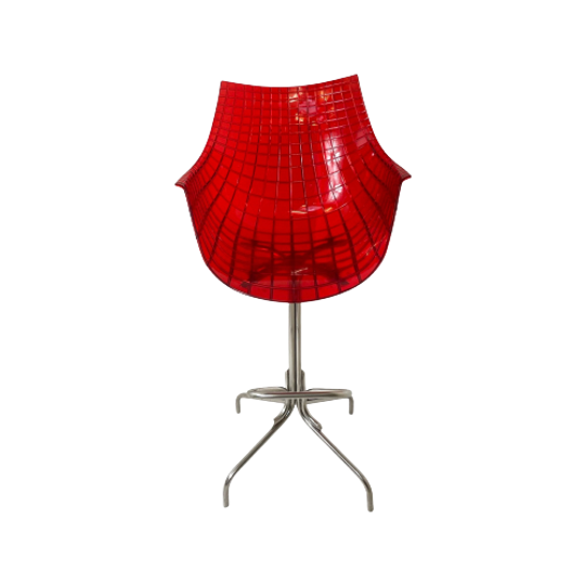 Christophe Pillet - Driade - Meridiana - Hard Plastic Design Bar Stool On Four-legged Base - Bar 1
