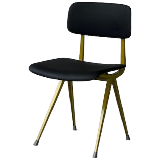 Friso Kramer | Vintage Eetkamerstoel Ahrend Stoel Geel 1