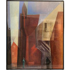 Art-Print Town Gate Van Lyonel Feininger In Lijst thumbnail 1