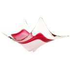 Vintage Murano Schaal Roze Glazen Schaal thumbnail 1