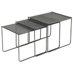 Post Modern Perforated Steel Nesting Tables 1980S thumbnail 1