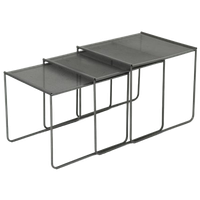 Post Modern Perforated Steel Nesting Tables 1980S