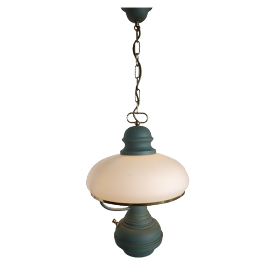 Schitterende Retro/vintage (elektrische) Mushroom 'olielamp' Plafondlamp Met 2 Lichtbronnen 1