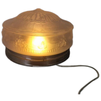 Grote Glazen Vintage Plafondlamp Handgeblazen.