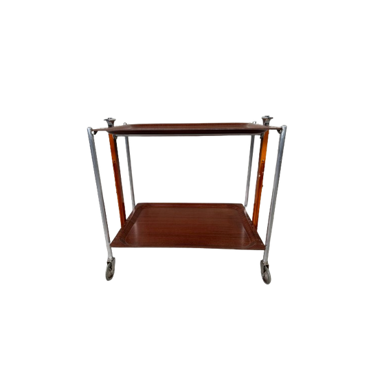 Vintage Plooibare Serveertafel – Trolley 1