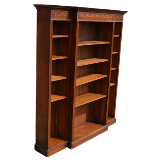 Antieke Boekenkast Kast Met Inlegwerk 1
