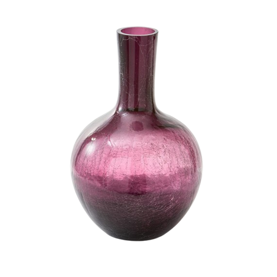 Polspotten | Gecraqueleerde Glazen Bolvaas L 1