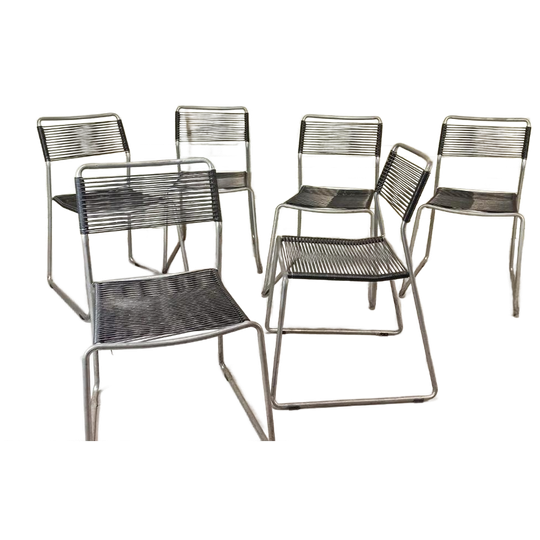 Set Van 6 Melker Spaghetti Stoelen, Lisa Norinder Voor Ikea 1