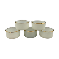 Set Arcopal Arlequin Cups Crème/Goud 5 Stuks