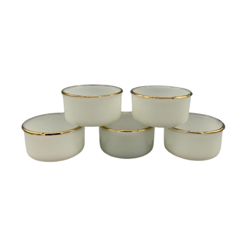 Set Arcopal Arlequin Cups Crème/Goud 5 Stuks