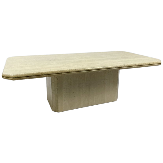 Vintage 1970's Salontafel In Travertin 1