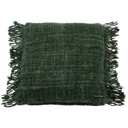Bazar Bizar | De Oh My Gee Kussenhoes - Donkergroen - 40x40 1