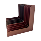 Vintage Bruine Vinyl Houder Elpees thumbnail 1