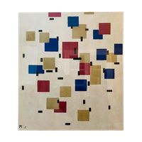 Piet Mondriaan Art-Print Van Schilderij Compositie In Kleura