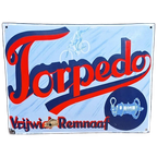 Emaille Reclamebord Van Torpedo Vrijwiel-Remnaaf. thumbnail 1
