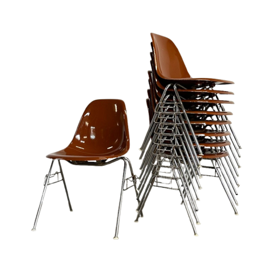 Set Van 9 Dss Stoelen, Charles & Ray Eames Voor Herman Miller 1