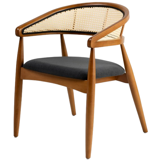 Evila Originals Lima Fauteuil Houtfineer Grijs 1
