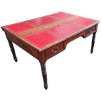 Antiek Dubbelzijdig Schrijftafel, Partner Bureau, Bureau thumbnail 1
