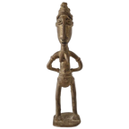 Oud Afrikaans Brons Of Messing Beeldje thumbnail 1