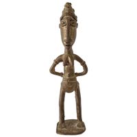Oud Afrikaans Brons Of Messing Beeldje