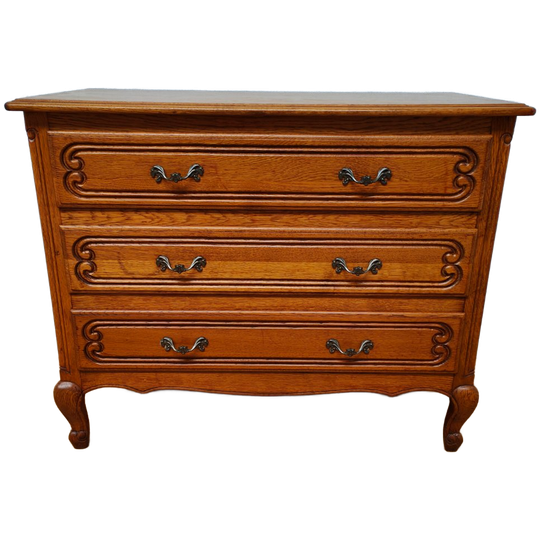 Vintage Houten Queen Ann Ladekastje Dressoir Ladekast 905 1