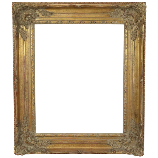 Antieke Klassieke Bladgoud Lijst Barok Stijl Grenen 74cm 1