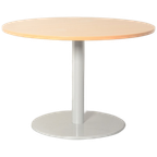 Solidesk Kantinetafel, Ahorn Blad, 110 Cm Ø, Vaste Hoogte Onderstel thumbnail 1
