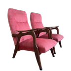 Set Van 2 Vintage Eenzitten/ Fauteuil / Easy Chair thumbnail 1