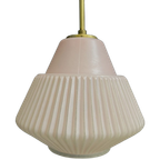 Pink Glass Pendant Lamp 1960s thumbnail 1