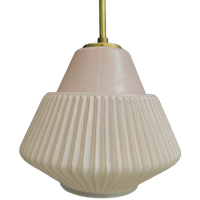 Pink Glass Pendant Lamp 1960s