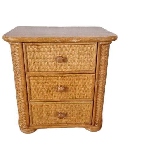 Vintage Boho Rotan Kastje. 1