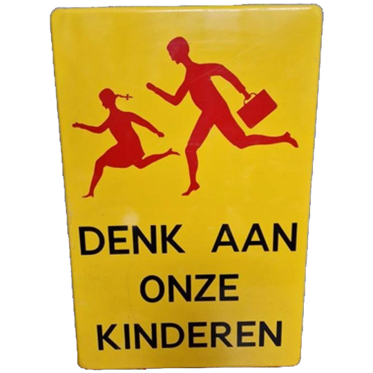 Vintage Verkeersbord Metalen Bord 1