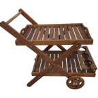 Houten Serveertrolley Met Afneembaar (dien)blad thumbnail 1