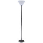 Vintage Vloerlamp - Wit, Zilver, Chroom thumbnail 1