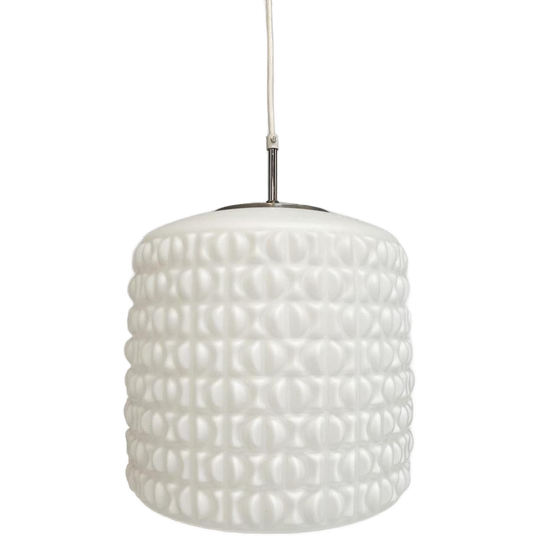 Opalen Plafondlamp Van Aloys F. Gangkofner Voor Peill & Putz 1